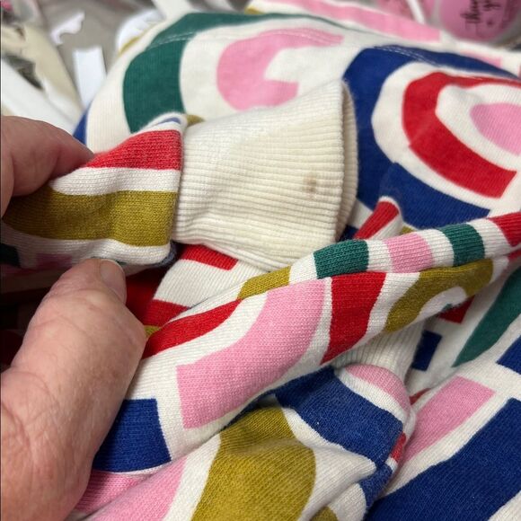 Hanna Andersson rainbow Frenchn terry sweatshirt rainbow print dress 2T (85 cm) - Picture 13 of 13